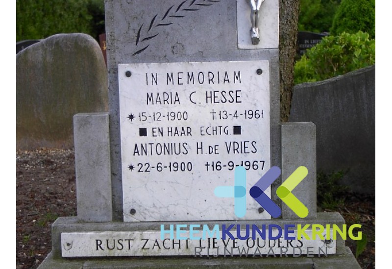 Grafstenen kerkhof Herwen Coll. HKR (235) M.C.Hesse & A.H.de Vries